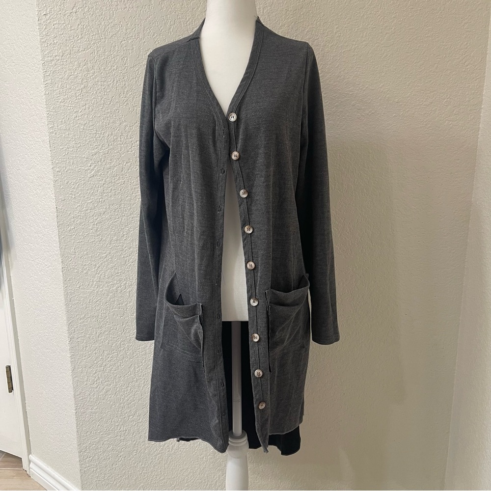 Women's Gray Cardigan Sweater